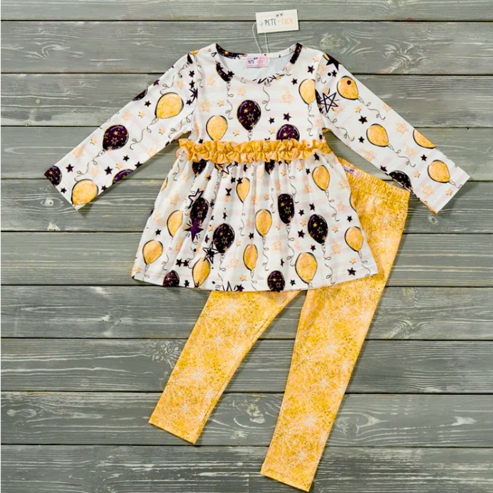 Kids Balloon Print Matching Set